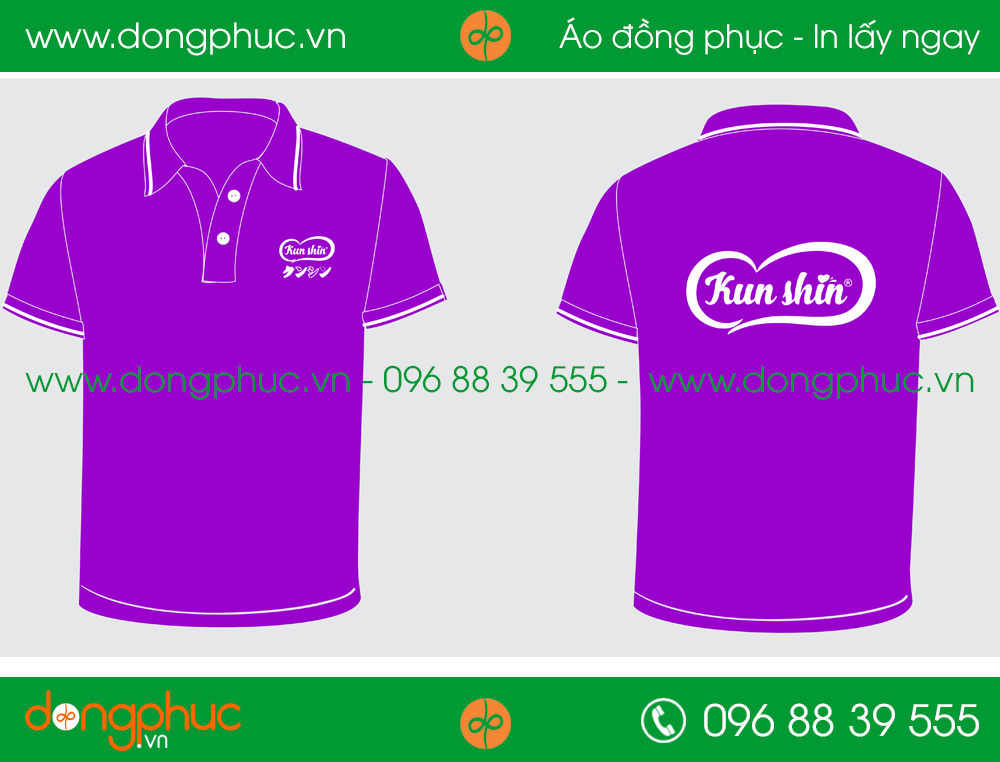 Áo phông đồng phục công ty Kunshin